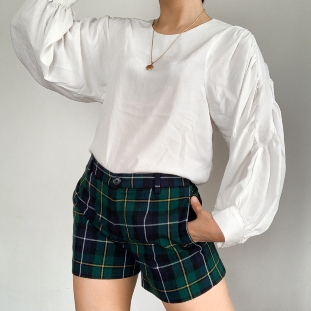 Uniqlo Green Plaid Shorts size 10